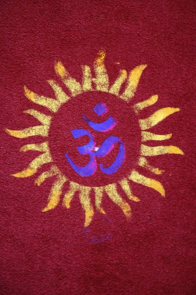 Diwali Rangoli im Shirdi Sai Baba Tempel, Leicester. Vereinigtes Königreich von Unbekannt