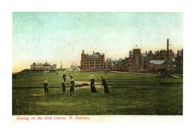 Golfspielen auf dem Golfplatz, St. Andrews von Unbekannt