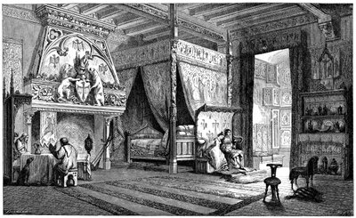 Wohnzimmer eines Herrn des 14. Jahrhunderts, 1870 von Unbekannt