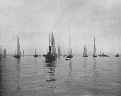 Früher Morgen in der New Yorker Bucht, USA, ca. 1900 von Unbekannt