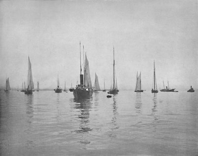 Früher Morgen in der New Yorker Bucht, um 1897 von Unbekannt