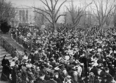 Ostereierrollen, Das Weiße Haus, Washington DC, USA, 1908 von Unbekannt