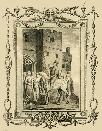 Eduard der Märtyrer, erstochen auf Befehl seiner Stiefmutter Elfrida, in Corfe Castle, 978, 1783 von Unbekannt