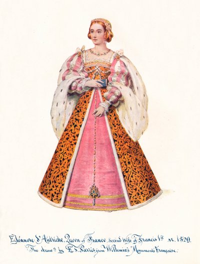 Eleanor von Österreich, Königin von Frankreich, zweite Frau von Franz I., 1911 von Unbekannt