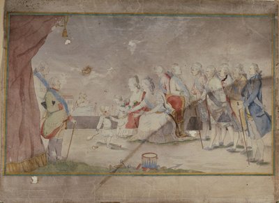 Kaiserin Katharina II. mit ihrer Familie und Höflingen von Unbekannt