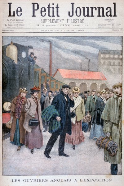 Engländer besuchen die Weltausstellung von 1900, Paris, 1900 von Unbekannt