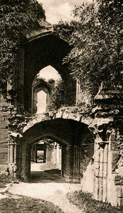 Eingang zur Banketthalle, Kenilworth Castle, Warwickshire, frühes 20. Jahrhundert von Unbekannt