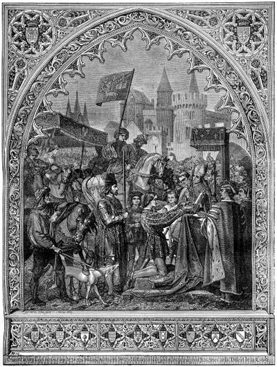 Einzug von Ludwig XI. von Frankreich in Troyes, 1462 von Unbekannt