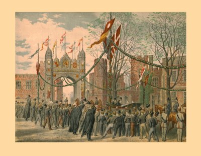 Eton School und der Jungenbogen, 1863 von Unbekannt