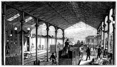 Euston Station, Londoner Endstation der London and Birmingham Railway, 1840 von Unbekannt
