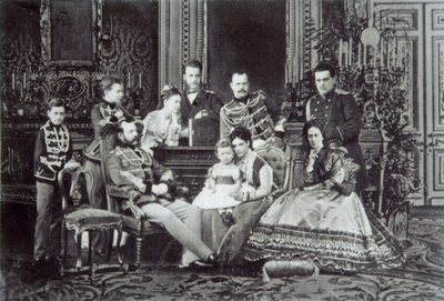 Familienporträt von Zar Alexander II. von Russland von Unbekannt