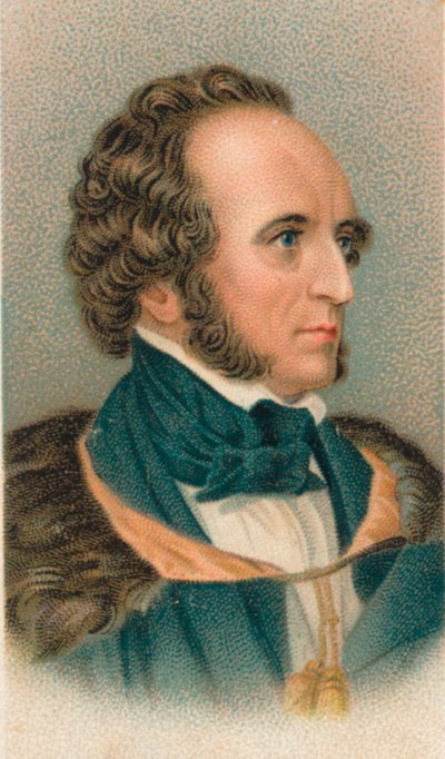 Felix Mendelssohn 1809-1847, deutscher Komponist, Pianist, Organist und Dirigent, 1911 von Unbekannt