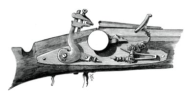 Feuerstein oder Schnapphahn aus Haddon Hall, Derbyshire, ca. 1620, ca. 1880 von Unbekannt