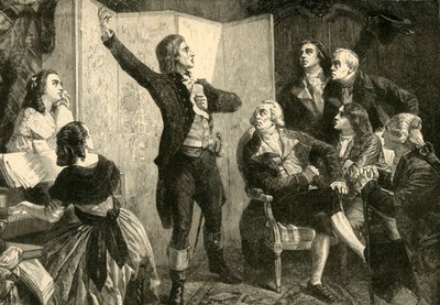 Erstes Singen der Marseillaise durch Rouget De Lisle, 1792, 1890 von Unbekannt