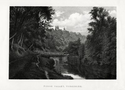 Forge Valley, Yorkshire, 1896 von Unbekannt