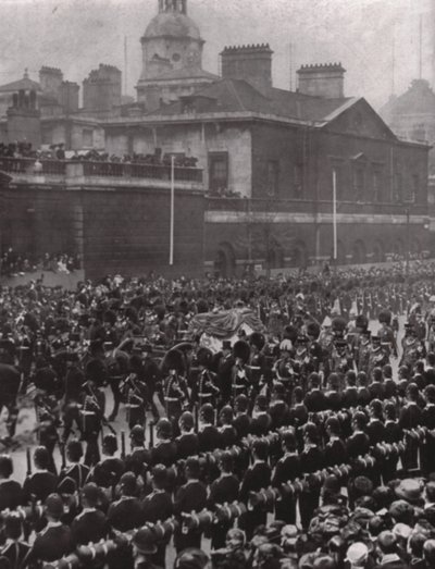 Trauerzug von König Edward VII, Whitehall, London, 20. Mai 1910 von Unbekannt