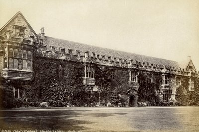 Gartenfront, St. Johns College, Oxford, Oxfordshire, spätes 19. oder frühes 20. Jahrhundert von Unbekannt