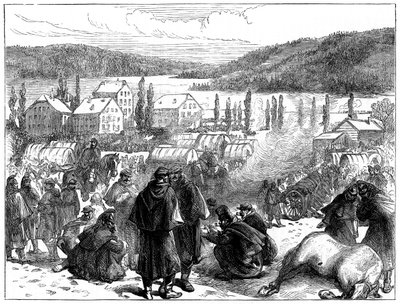 General Bourbakis besiegte französische Armee in der Schweiz, Februar 1871 von Unbekannt