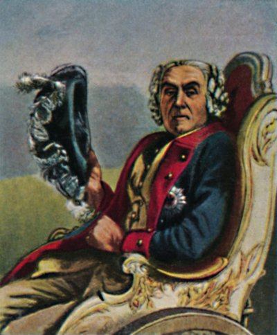 General Fouqué 1698-1774 (Gemälde von Menzel) von Unbekannt