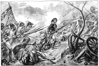 General Joubert in der Schlacht von Rivoli, 14. Januar 1797 von Unbekannt