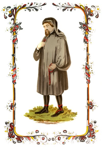 Geoffrey Chaucer, englischer Autor, Dichter, Philosoph, Bürokrat und Diplomat, 14. Jahrhundert von Unbekannt