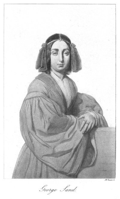 George Sand, französische Romanautorin, Mitte des 19. Jahrhunderts von Unbekannt