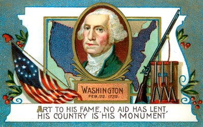 George Washington 1732-1799, amerikanischer Präsident, 18. Jahrhundert von Unbekannt