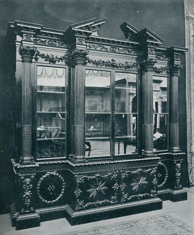 Georgianisches Kabinett, reproduziert mit Erlaubnis von H.R.H. Die Prinzessin von Wales, 1908 von Unbekannt