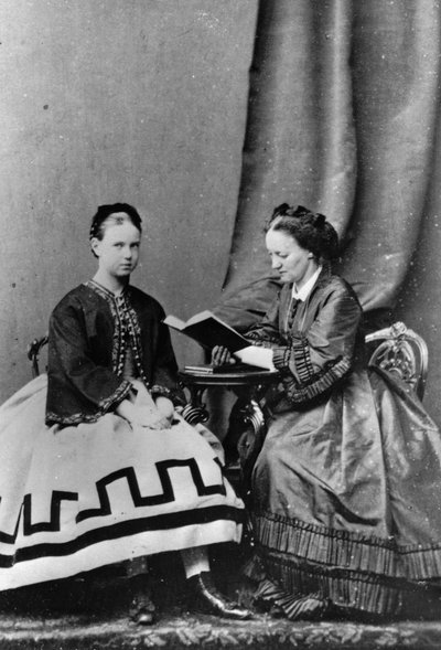 Großherzogin Maria Alexandrowna von Russland mit Anna Tyutcheva, 1864 von Unbekannt