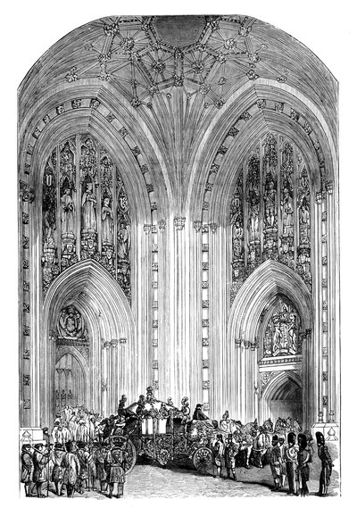 Großer Eingang, Westminster Palace, London, ca. 1888 von Unbekannt