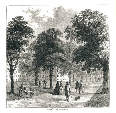 Grays Inn Gardens von Unbekannt