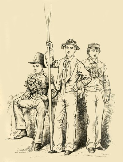 Gruppe am vierten Juni, 1911 von Unbekannt