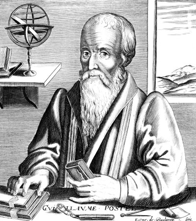Guillaume Postel, französischer Linguist, Astronom und Diplomat des 16. Jahrhunderts von Unbekannt