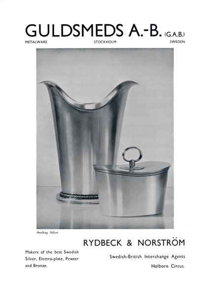Guldsmeds A.-B. G.A.B. - Sterlingsilber - Rydbeck & Norström, 1939 von Unbekannt
