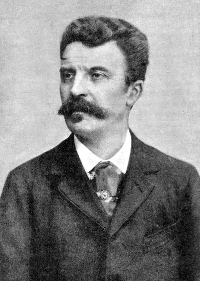 Guy de Maupassant 1850-1893, französischer Schriftsteller, frühes 20. Jahrhundert von Unbekannt