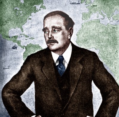 H. G. Wells - Porträt des englischen Romanautors, Journalisten, Soziologen und Historikers, um 1933. 21. September 1866 - 13. August 1946. Krieg der Welten. von Unbekannt