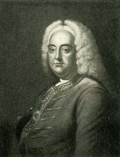 Händel, Mitte 18. Jahrhundert, 1907 von Unbekannt