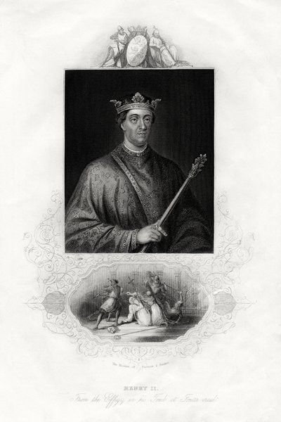 Heinrich II., König von England, 1860 von Unbekannt