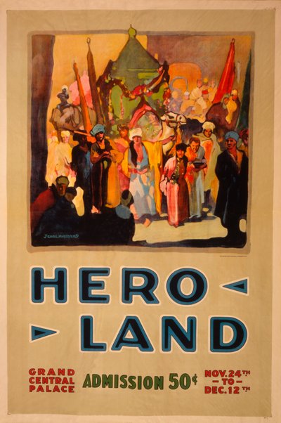 Hero Land Poster, New York, New York von Unbekannt