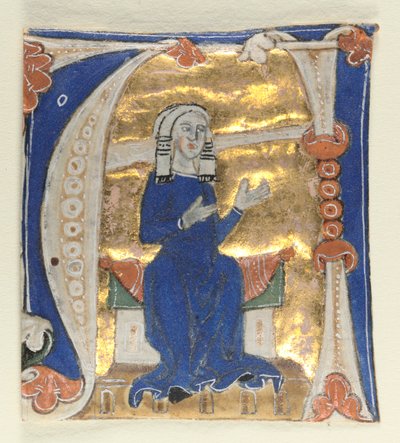 Historiierte Initiale A aus einer Bibel, 13. Jahrhundert von Unbekannt