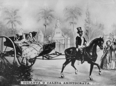 Pferd und Kutsche des Adels, ca. 1910 von Unbekannt