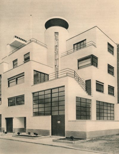 Haus von M. M. Joel und Jan Martel, Bildhauer, Rue Mallet-Stevens, Auteuil, ca. 1927 von Unbekannt