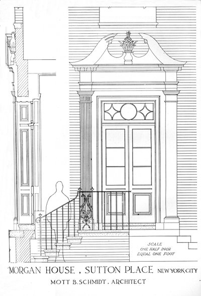 Haus von Miss Anne Morgan, Sutton Place, New York City, 1924 von Unbekannt