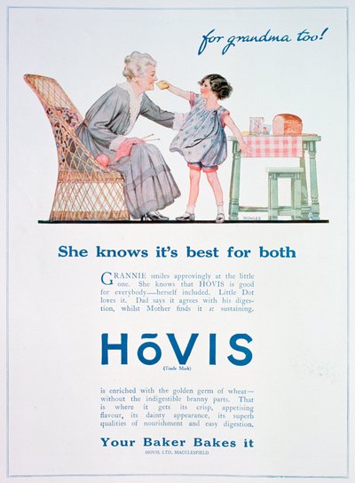 Hovis-Brot-Werbung, 1923 von Unbekannt