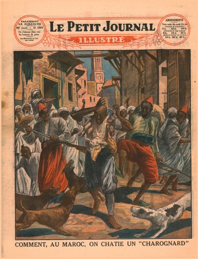 Wie man in Marokko einen Müllsammler züchtigt, 1929 von Unbekannt