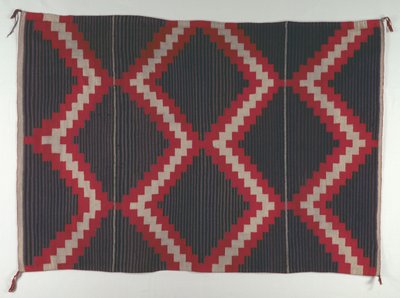 Hubbell Revival-Teppich mit Moki Moqui Streifen, um 1890-1910 von Unbekannt