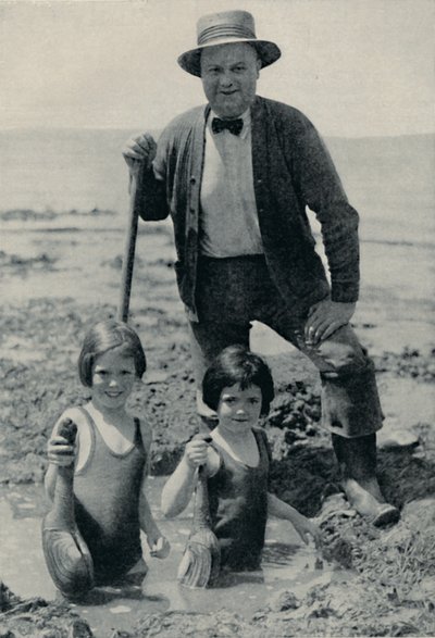 Die Jagd nach der schwer fassbaren Geoduck am Puget Sound, um 1935 von Unbekannt