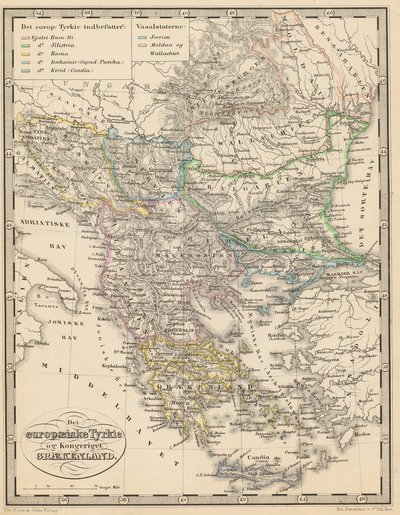 Illustration aus dem Buch Atlas over alle Jordens Dele von unbekanntem Autor und veröffentlicht von Chr. Steen & Søn (Kjøbenhavn, 1857) von Unbekannt