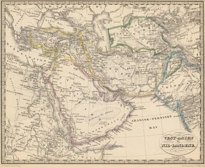 Illustration aus dem Buch Atlas over alle Jordens Dele von unbekanntem Autor und veröffentlicht von Chr. Steen & Søn (Kjøbenhavn, 1857) von Unbekannt
