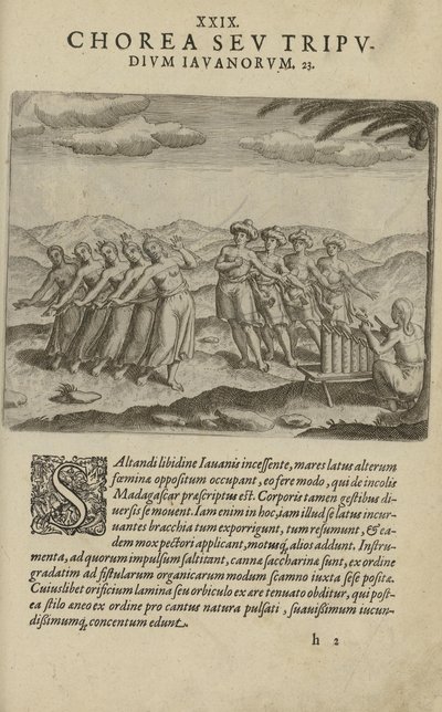 Illustration aus dem Buch India Orientalis von unbekanntem Autor und veröffentlicht von Excudebat Matthaeus Beckerus von Unbekannt